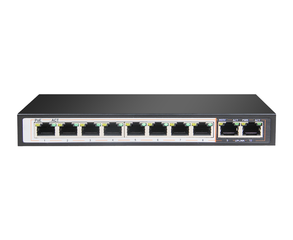 D-Link DES-F1010P-E 8FE PoE 2GE Uplink Switch D-Link DES-F1010P-E 8FE PoE 2GE Uplink Switch