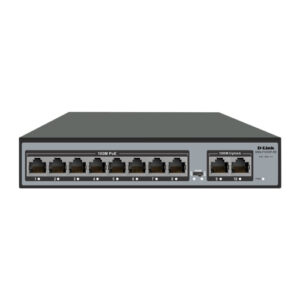 D-Link DES-F1010P-FE 8FE PoE 2GE Uplink Switch