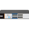 D-Link DGS-F1018P-E 16GE SFP Uplink PoE switch