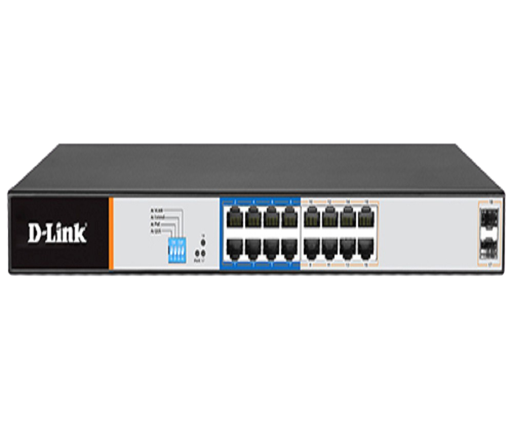D-Link DGS-F1018P-E 16GE SFP Uplink PoE switch D-Link DGS-F1018P-E 16GE SFP Uplink PoE switch