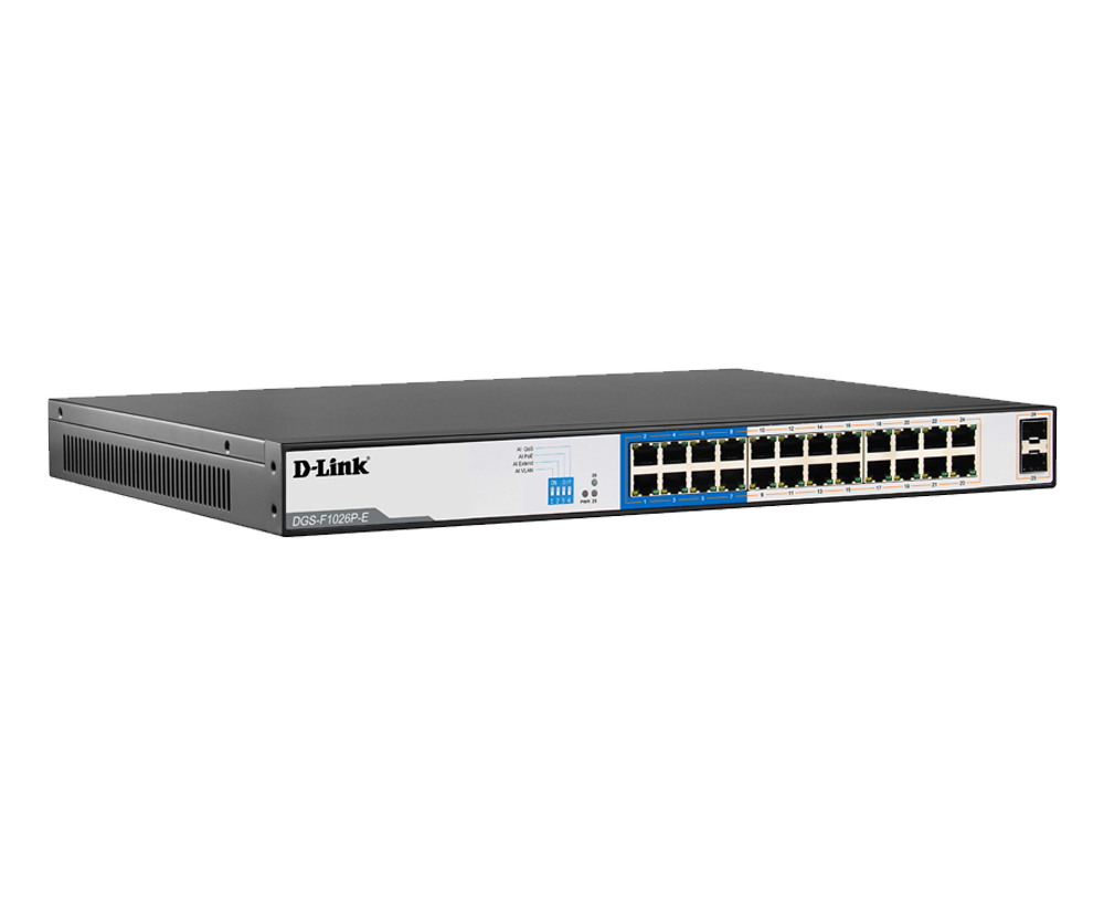 D-Link DGS-F1026P-E24GE PoE+2SFP Ports Switch