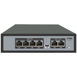 D-Link DES-1006P-FE 6-Port 10/100 Long Range PoE+ Surveillance Switch