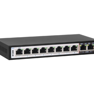 D-Link DES-F1010P-E 8FE PoE 2GE Uplink 120 Watt PoE switch Power Budget 120 Watts