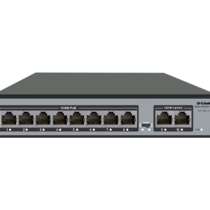 D-Link DES-F1010P-FE 8FE PoE 2GE Uplink 120 Watt PoE switch Power Budget 120 Watts