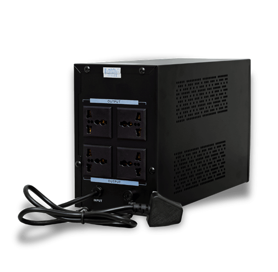 ALFA SLINE 1200VA Line Interactive UPS backside ALFA SLINE 1200VA Line Interactive UPS backside